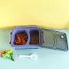 A large 1000ml two-compartment hot pot soup bowl Application Scenario